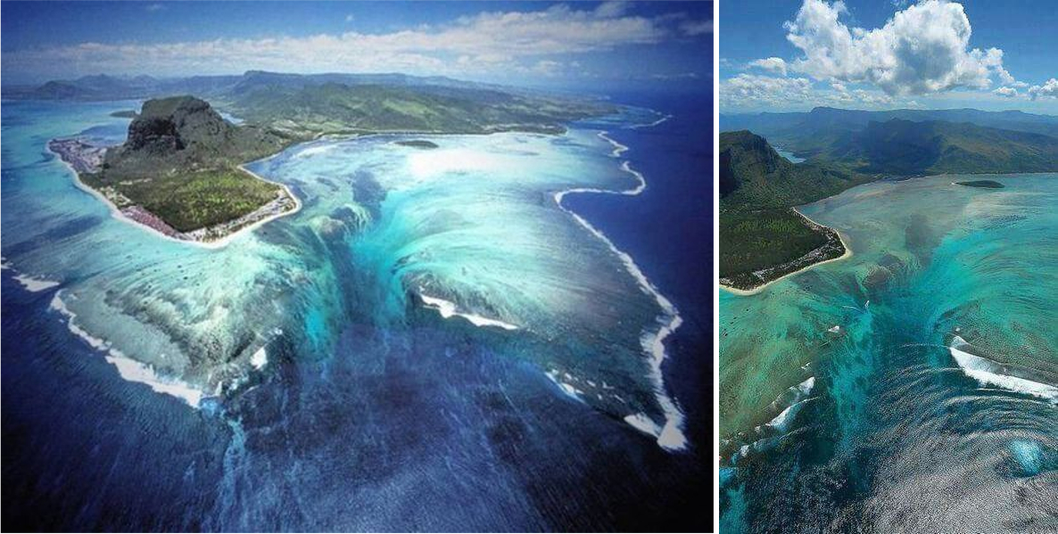 Cascata sottomarina Mauritius